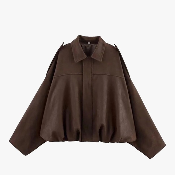 Jackets & Blazers - Faux Suede Bomber Jacket